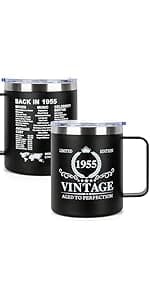 60th Birthday Gifts for Women Men - 1965 60th Birthday Decorations Gifts Ideas for Her Him - 60 Year Old Birthday Gift for Men Women Turning 60 Gift Ideas - 20oz Stainless Steel Tumbler