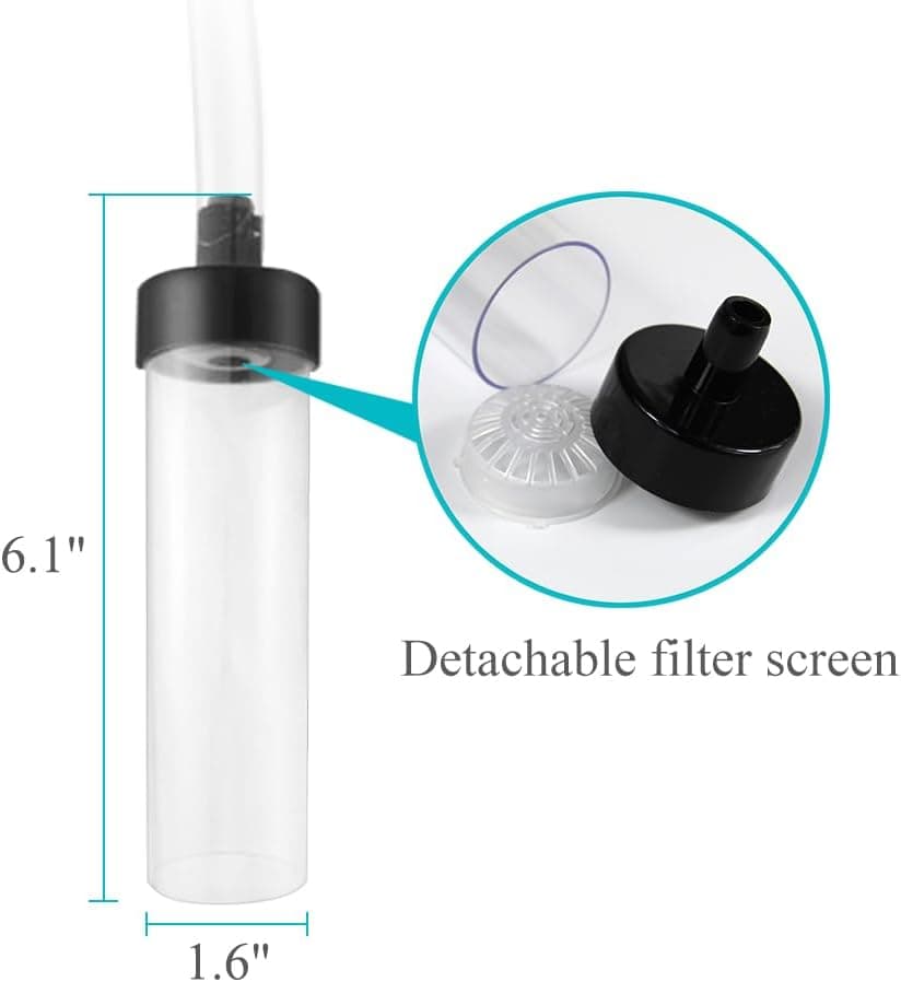 5ft-S Aquarium Siphon Vacuum Cleaner for Fish Tank Cleaning Gravel & Sand