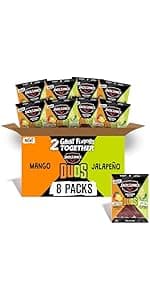 Jack Link’s DUOs Gift Box – Includes Beef Jerky, Chicken & Tender Bites, & Sticks, Great Protein Gifts for Dad, Men or Meat Lovers, Ideal for Holidays & More – 11-Piece Beast Snack Variety Pack