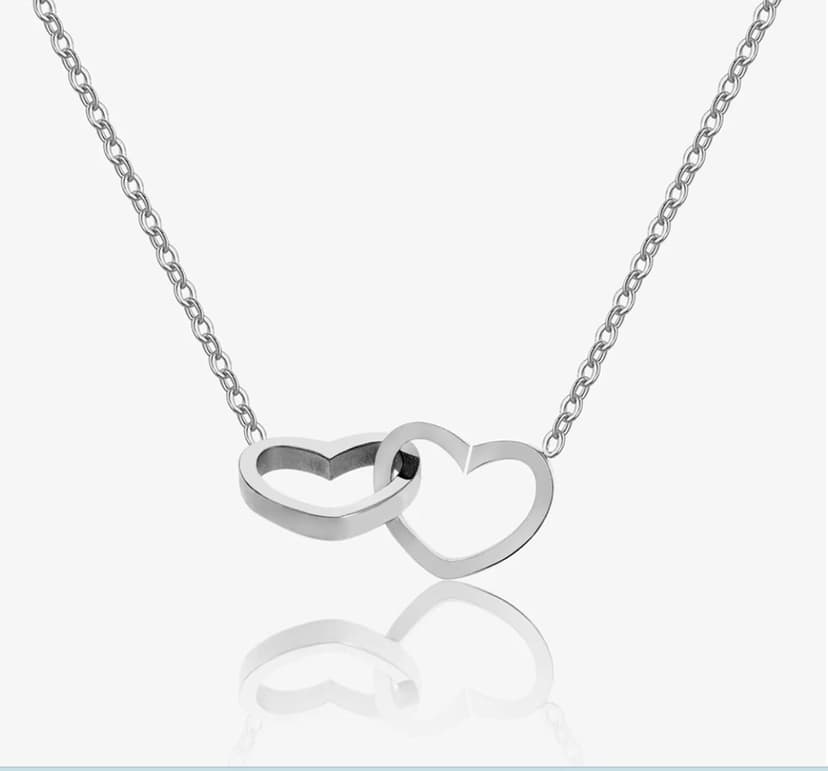 Preserved Rose with Heart Necklace Gift Artificial Flower Valentines Mothers Day for Girlfriend Mom Birthday Anniversary Personalized Romantic Gifts(Red)