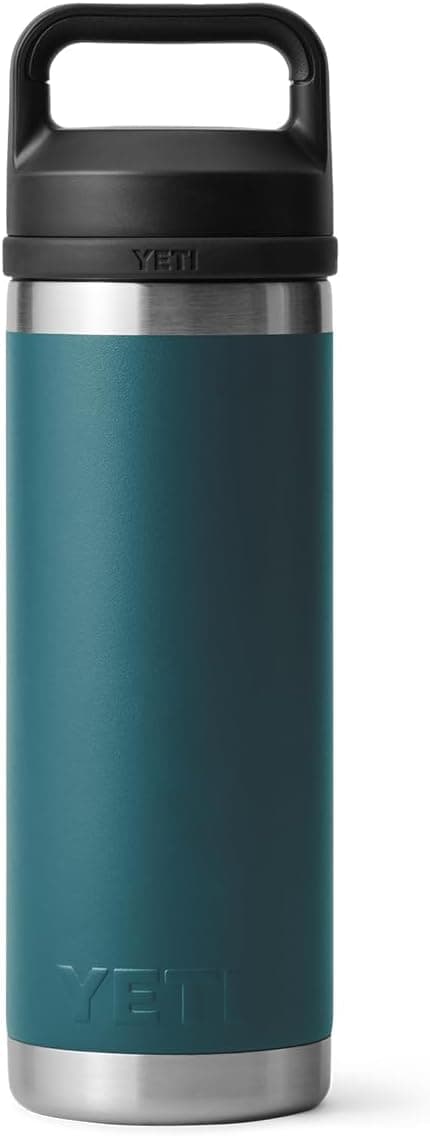 YETI Rambler 18 oz Bottle, Leakproof, Vacuum Insulated, Stainless Steel with Chug Cap, Cape Taupe