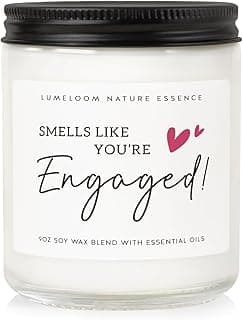 Engagement Gifts for Couples, Women, Her, 9oz Lavender Scented Soy Wax Candle, Bride Gifts for Women, Newly Engaged Couples, Fiance, Engagement, Engaged, Bride Candle