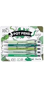 Funny Dog People Pens - Black Ballpoint Gag Gift Set for Dog Parents, Vet Techs, Pet Owners, and Coworkers
