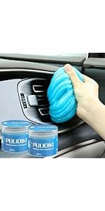 PULIDIKI Car Cleaning Gel Car Clean Putty, Universal Car Interior Cleaner Slime, Perfect Cleaning Kit Supplies, Auto Detailing Tools Accessories, Dust Remover Gifts for Men Women