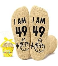 HAPPYPOP 50th Birthday Gifts for Her - Funny Socks for Women in Their 50s, 50 Year Old Birthday Gift