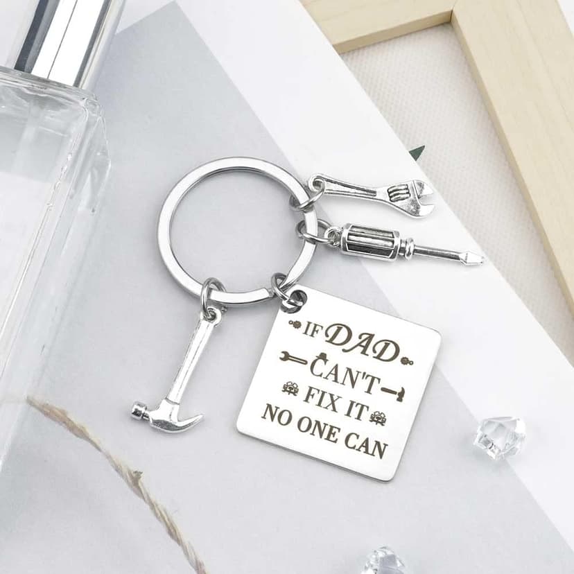 Dad Gifts Father's Day Father Day Christmas Valentines Birthday Thank You Gifts from Daughter Wife Son Kids Romantic Presents Fathers Day Keychain Gift Ideas