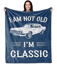 Gifts For Men, Funny Gifts For Men, Fathers Day Birthday Gift For Him, Best Older Man Gift Ideas, Unique Gag Present For Male Grandpa Dad Husband, Cool Fun Retired Gift For Man 60"X50" Blanket