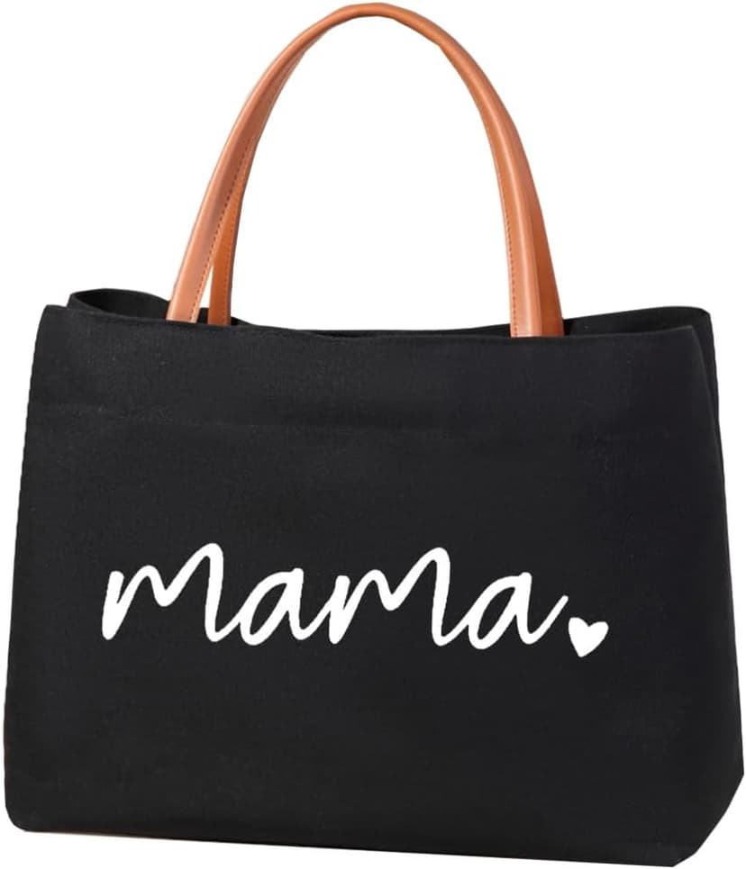 Mom Mama Bag Mother Gifts Momlife Tote for Hospital, Shopping, Beach, Travel