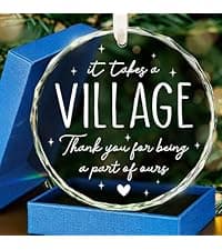 HEXMOZ Retirement Gifts - Retirement Gifts for Women, Men 2025 - Retired Ornament 2025 - Retired Gift for Coworker, Boss, Employee, Teacher, Nurse, Woman, Man - Glass Christmas Ornament Keepsake