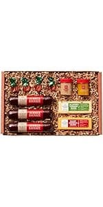 Hickory Farms Farmhouse Meat & Cheese Food Gift Basket (Small) - Box Set | Charcuterie Board Food | Summer Sausage | Father's Day | Mother's Day | Easter | Christmas | Holiday | Housewarming | Gourmet | Sympathy | Care Package