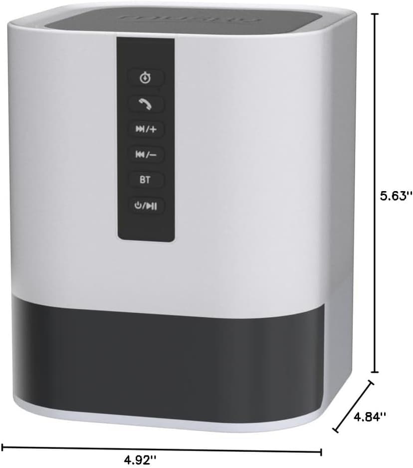 Night Light Bluetooth Speaker, 5 in 1 Touch Control Bedside Lamp Dimmable Multi-Color Changing, Bedroom Alarm Clock, Best Birthday Gift Ideas for 10 11 12 13 14 Year Old Teenage Girls/Boys