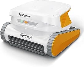 Hydro3 Robotic Pool Cleaner, 150W Cordless Pool Vacuum for Inground/upground Pool Max 861-1070 sq.ft, 200mins Runtime, 2xBrushless-Motor, 4.1L Filter Basket, Wall Climbing/Waterline Clean