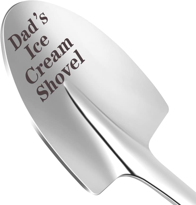 Christmas Gifts for Dad - Funny Stainless Steel Ice Cream Shovel Spoon, Son and Daughter Give Birthday Gifts to Dad Father's Day Gift Thanksgiving Gifts - cute and practical