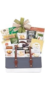 Wine Country Gift Baskets The Connoisseur Gourmet Gift Basket Food Gift Basket for Families College Students Appreciation Thank You Congratulations Get Well Soon Care Package