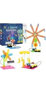 STEM Kits for Kids Crafts 6-8 8-12, Boys Gifts Toys for 6 7 8 Year Old Boy Birthday Gift Ideas, STEM Toys Crafts 6+ 7+ yr, Robotics Science Kits Activities Robot Building Age 8-10 9 10 11 12 13 14