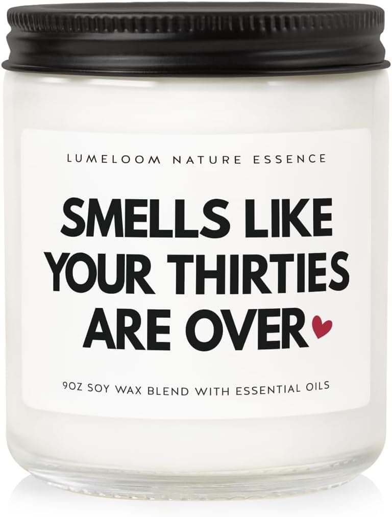 Funny 40th Birthday Gifts Women Unique, 9oz Lavender Scented Soy Wax Candle, 1985, 40th Birthday Decorations for Women, Men, Wife, Her, Him, Sister, Daughter, Cool Gifts