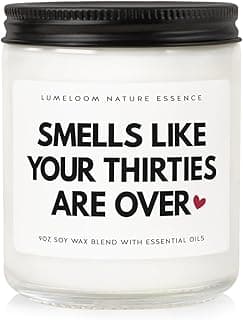 Funny 40th Birthday Gifts Women Unique, 9oz Lavender Scented Soy Wax Candle, 1985, 40th Birthday Decorations for Women, Men, Wife, Her, Him, Sister, Daughter, Cool Gifts
