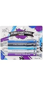 Funny Dog People Pens - Black Ballpoint Gag Gift Set for Dog Parents, Vet Techs, Pet Owners, and Coworkers