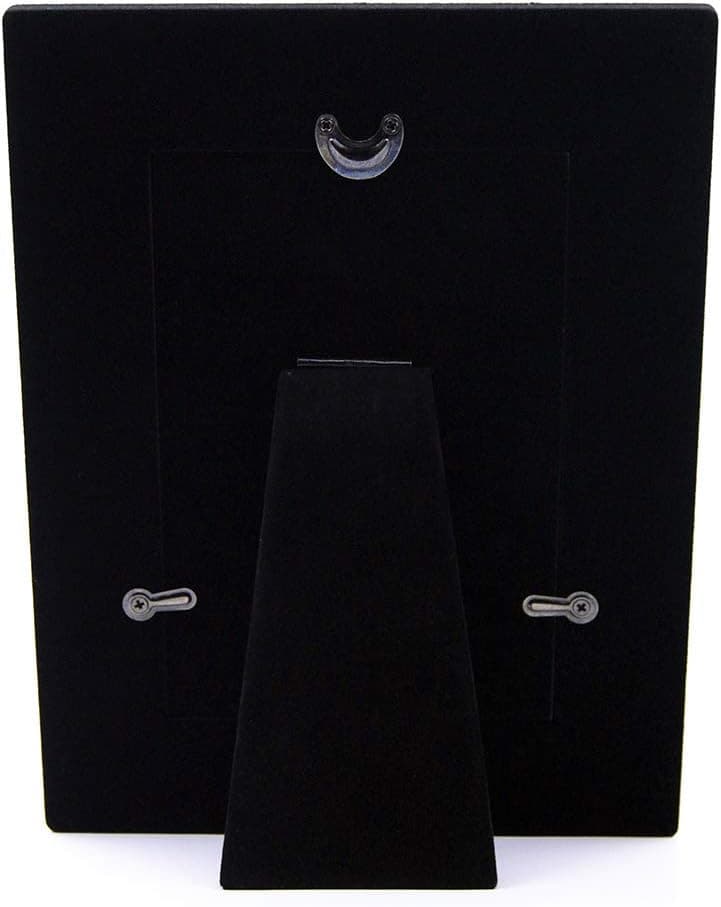 Haysom Interiors Beautiful Two Tone Silver Plated 50th Anniversary 4" x 6" Picture Frame with Black Velvet | Unique and Thoughtful Gift Idea