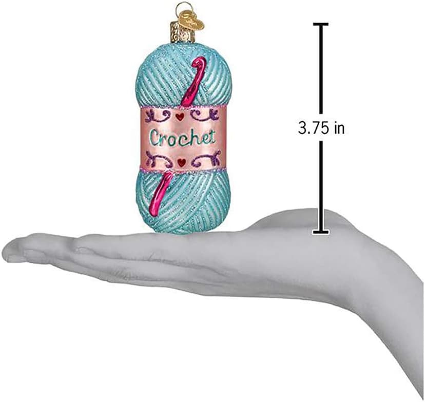 Old World Christmas Crochet Glass Blown Ornaments for Christmas Tree