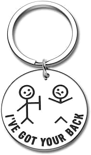 Octamber Funny Gifts Best Friend Keychain for Friends BFF Besties I Got Your Back Keychain