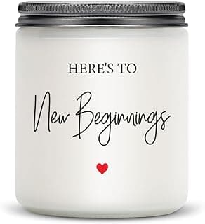 New Beginnings Gifts for Women Going Away Gifts for Coworkers Women Leaving Farewell for Coworkers Moving Away for Friends Divorce Housewarming Scented Candles Lavender