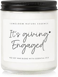 Engagement Gifts for Couples, Engagement Candle - 9oz Lavender Scented Soy Wax Candle, Engaged Gifts for Women, Bride to be, Fiance