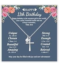 Sereney Birthday Gifts for Girls, Beaded Bracelets as 1 3 4 5 6 7 8 9 10 11 12 13 15 16 Year Old Birthday Gift, Adjustable Stone/Pearl Bracelet as Happy Birthday Gifts for Daughter Granddaughter Niece