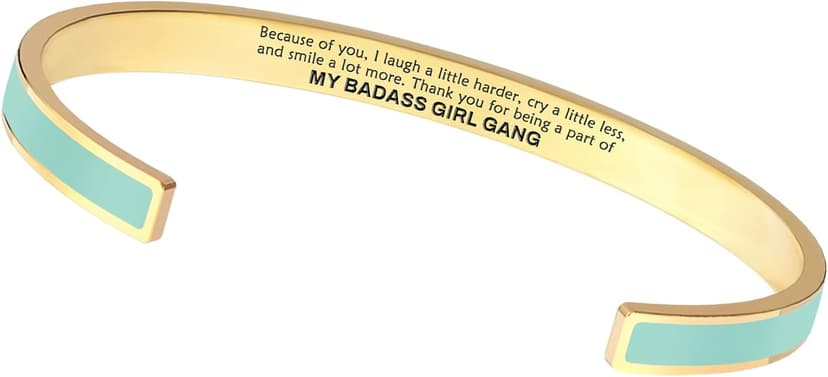 STORYJEWELLERY Friendship Bracelets, Inspirational Bracelets for Women, Friend Bracelet, Matching Bestie Bracelet, Badass Gifts for Women, Friend Jewelry, Friendship Gifts