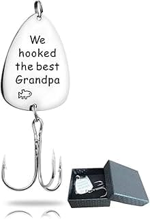 Sisadodo Gifts for Grandpa Papa Grandfather We hooked the best Grandpa Fishing Lure Fisherman Gift for Fathers Day Christmas Birthday from Grandchildren