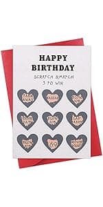 WhatSign Funny Birthday Card for Boyfriend - Husband Scratch off Birthday Card with Envelope- Hilarious and Interactive Gift for Men Women Her Him Husband Boyfriend