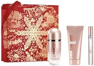 Carolina Herrera 212 Vip Rose 3-Piece Gift Set for Women (2.7 Oz Eau De Parfum Spray + 3.4 Oz Body Lotion + 0.33 Oz Eau De Parfum Spray Mini)