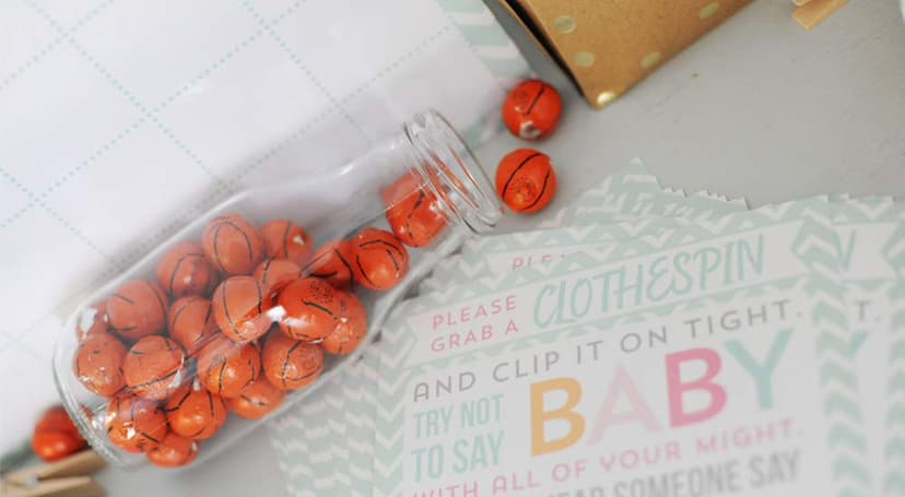 Madelaine Basketball Party Favors - 40 Individually Wrapped Milk Chocolate Basketball Candy - Basketball Team Gifts & Decorations (1/2 LB)