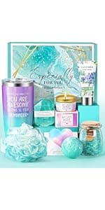 Birthday Gifts for Women, Happy Birthday Gift Basket for Women, Unique Woman Birthdays Gift Box for Her Mom Sister Wife Girlfriend Coworker Bestie Female Friendship Best Friend Employee Gifts Ideas