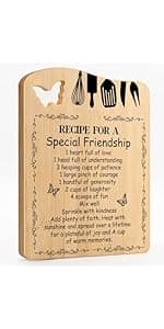 Best Friend Birthday Gifts for Women, Christmas Friendship Gifts for Women, BFF Sister Coworker Bestie Christmas Gift for Woman, Cute Heart Acrylic Plaque Paperweight Keepsake Decor