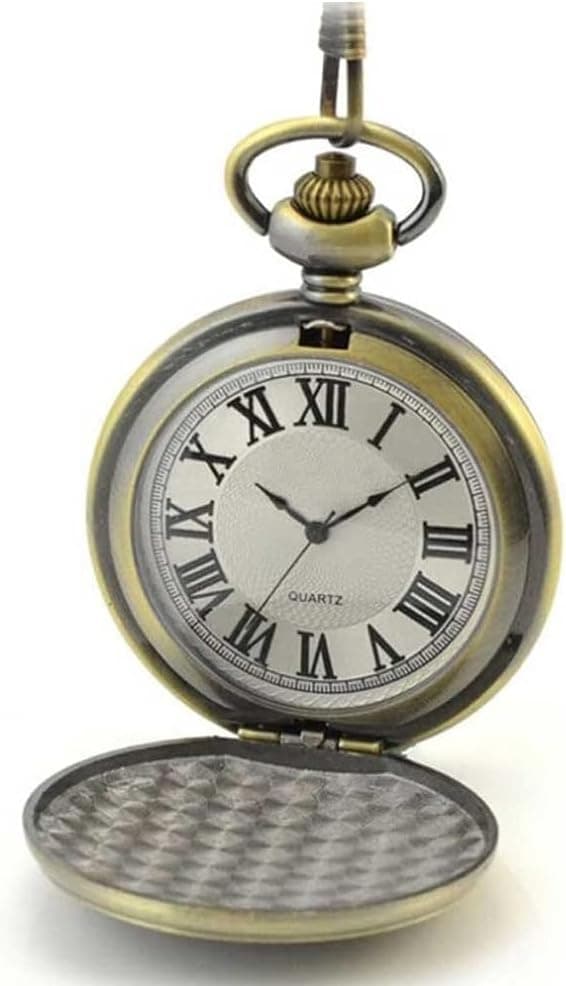 Fathers Personalized Engraved Pocket Watch, Engraved Dad, Grandpa for Father and Grandpa,Men's Pocket Watch with Chain