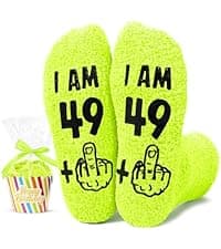 HAPPYPOP 50th Birthday Gifts for Her - Funny Socks for Women in Their 50s, 50 Year Old Birthday Gift