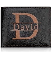 Sparklove Personalized Leather Toiletry Bag for Men, Custom Shaving Bags, Engraved Monogrammed Travel Bag, Birthday Gifts for Boyfirends, Groomsmen, Dad, Son Husband Father's Day, Wedding, Anniversay