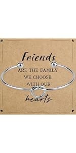 Best Friend Gifts for Women - Forever Love Knot Friendship Bracelets, Friendship Gifts for Women, Gifts for Best Friend Woman, Best Friend Birthday Gifts, Adjustable Bracelet for Christmas