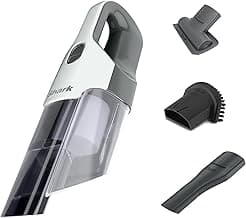 Shark Cyclone PET Handheld Vacuum with, HyperVelocity Suction, Powerful Pet Hair Pickup, Lightweight, XL Dust Cup, Including Upholstery Tool, 8" Crevice Tool, Scrubbing Brush, Pearl White, AA701