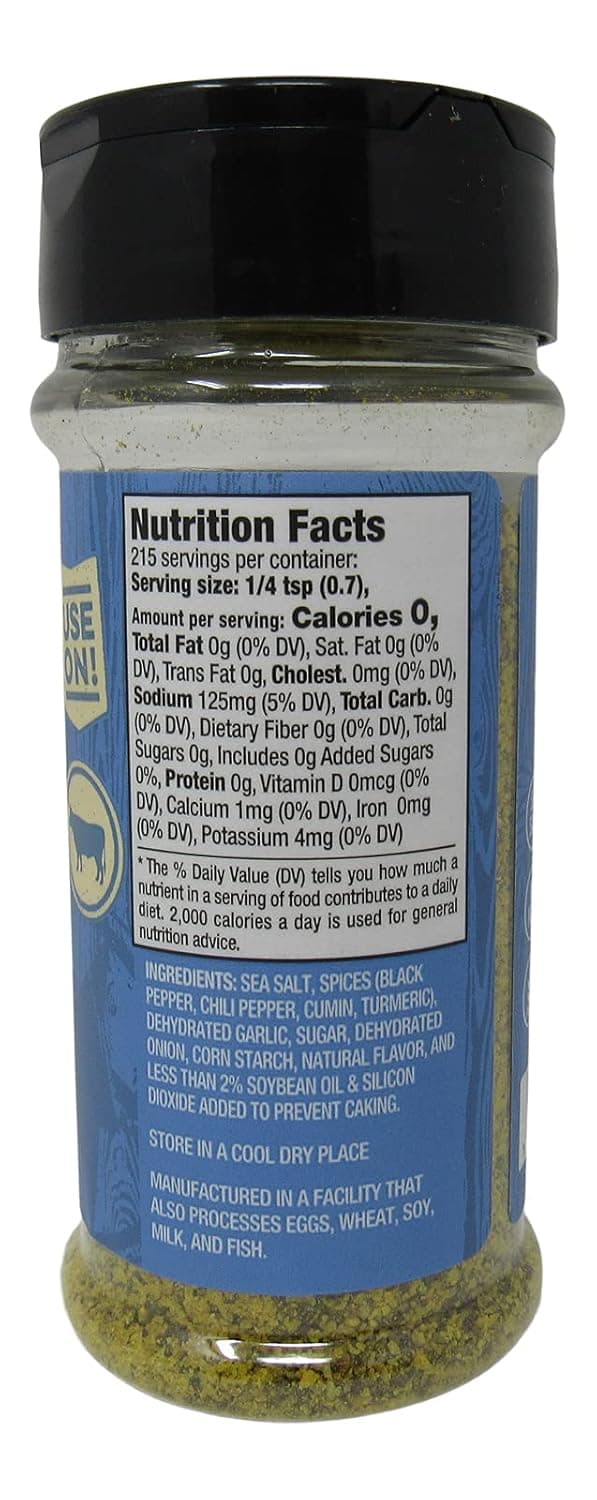 Buc-ee's Texas Round Up Brisket BBQ Rub, Gluten Free, One 5.3 Ounce Shaker Bottle