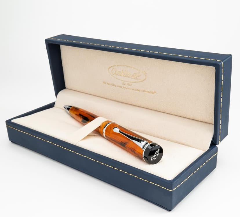 YIVONKA Ballpoint Pen Luxury Ballpoint Line Black Refill width 0.5mm Gift Set for Men & Women Professional Executive,Office,Nice BallPens Classy Gift Box (Silver)