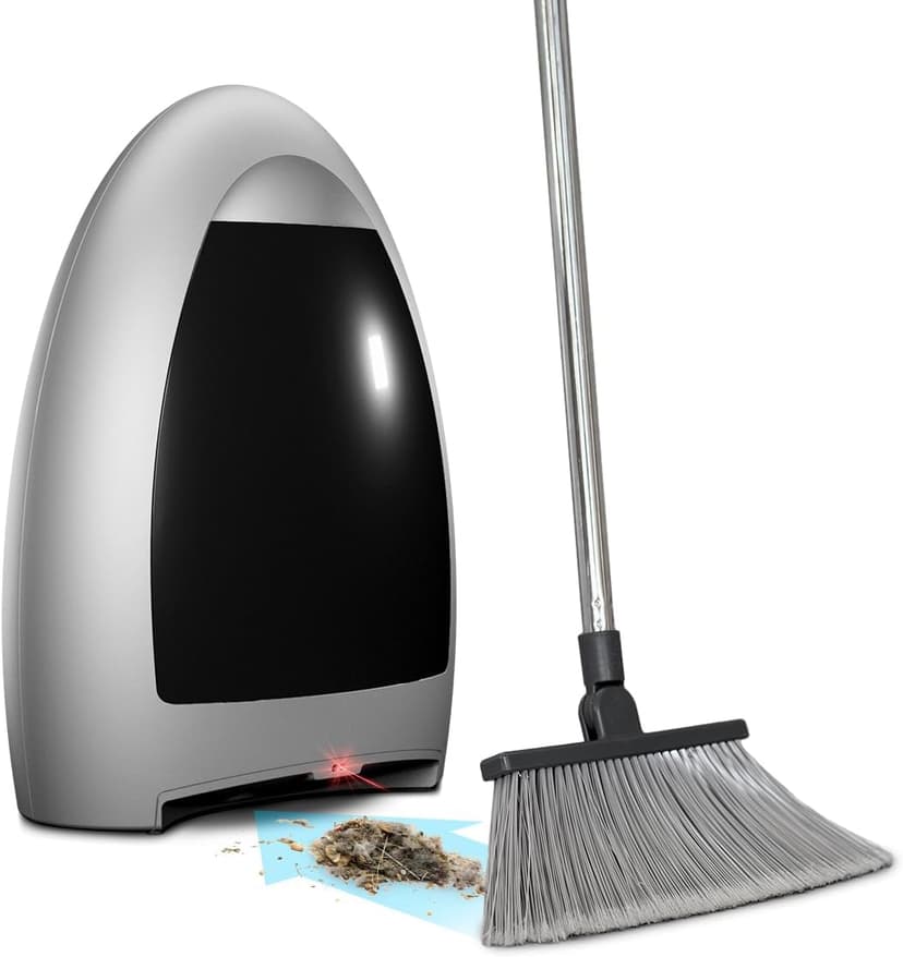 EyeVac Home Touchless Vacuum Automatic Dustpan - Great for Sweeping Pet Hair Food Dirt Kitchen - Ultra Fast & Powerful, No More Bending Down, Bagless, Corded, Automatic Sensors, 1000 Watt (Silver)