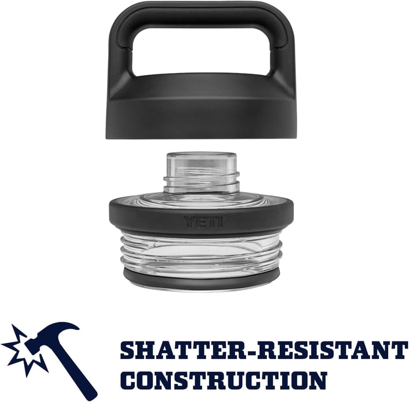 YETI Rambler 18 oz Bottle, Leakproof, Vacuum Insulated, Stainless Steel with Chug Cap, Cape Taupe