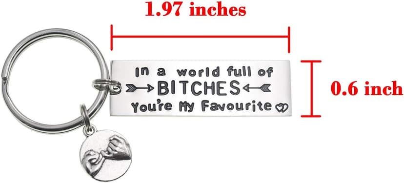 Melix Home Best Friend Keychain Friendship Gifts Sister Cute Keychains for BFF Gift Ideas