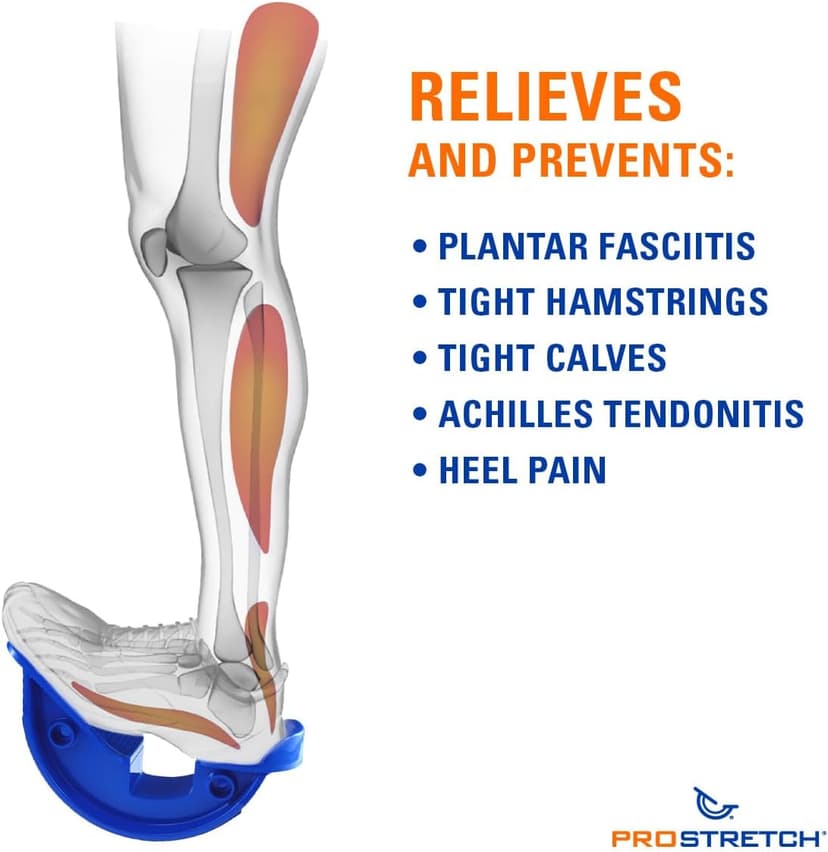 ProStretch the Original Calf Stretcher and Foot Rocker for Plantar Fasciitis, Achilles Tendonitis, and Tight Calves, Made in the USA