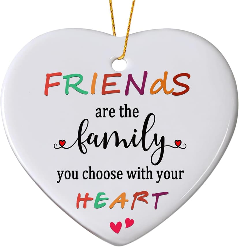 Friends Christmas Ornaments 2025, Friend Ornaments for Women, Friends are The Family We Choose Ornament, Best Friend, Friendship Gifts for Women