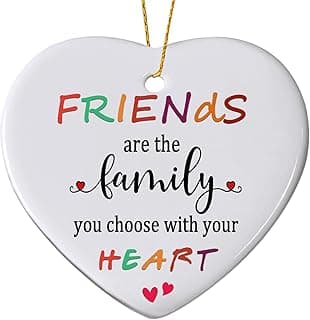 Friends Christmas Ornaments 2025, Friend Ornaments for Women, Friends are The Family We Choose Ornament, Best Friend, Friendship Gifts for Women