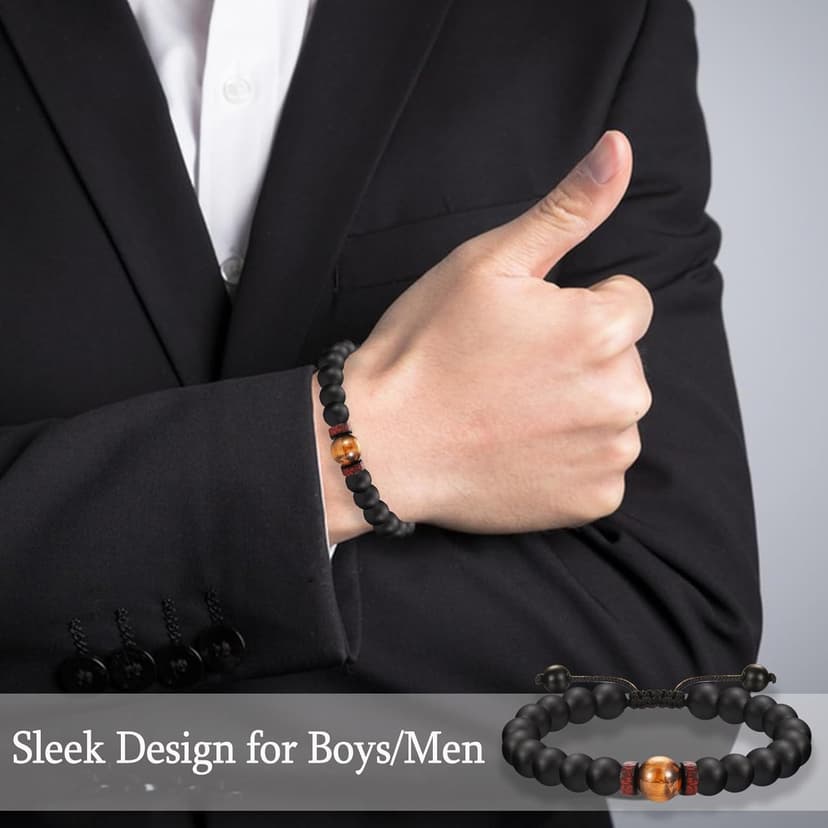Gifts for Husband Brother Boyfriend Uncle Son Nephew Grandson Fiance Stepdad New Dad First Time Dad To Be Bracelet Gifts, Graduation Fathers Day Birthday Christmas Anniversary Valentines Day Gifts for Him Teen Boy Men