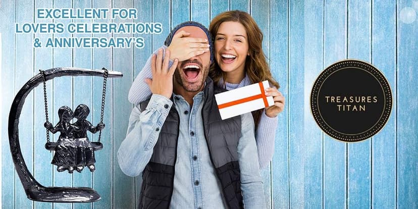 for Couple, Iron Anniversary, Marriage, Gift for Wife, Cool Engagement Gift, Wedding Anniversary Sculpture 7.5"x7"x3". Expresses Passion and Love. Gift Wrap Available